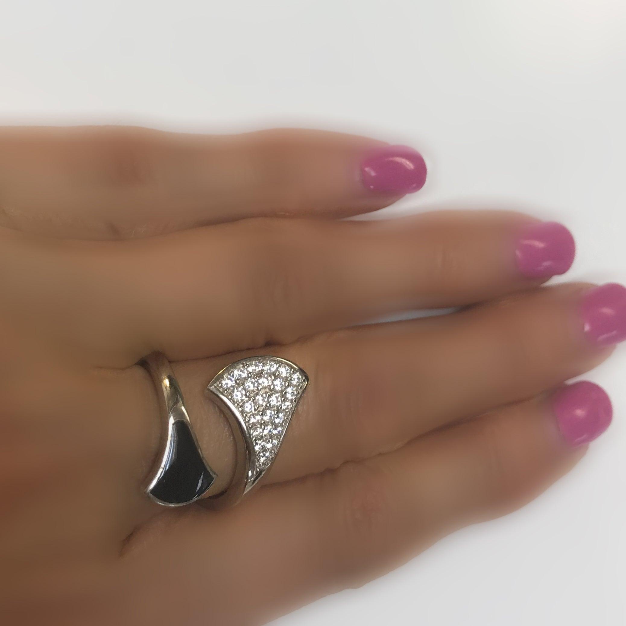 Open Wrap Ring CZ Sterling Silver - Thenetjeweler