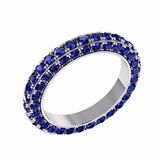 Sapphire Eternity Ring 18K Gold - Thenetjeweler