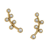 Climber Diamond Earrings 14K White Gold - Thenetjeweler