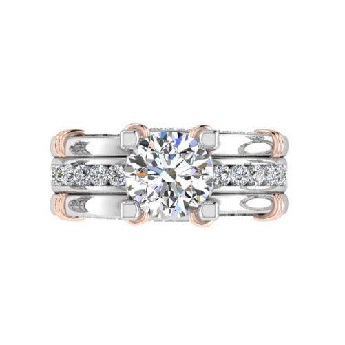 Engagement ring and Wedding band Set - Thenetjeweler