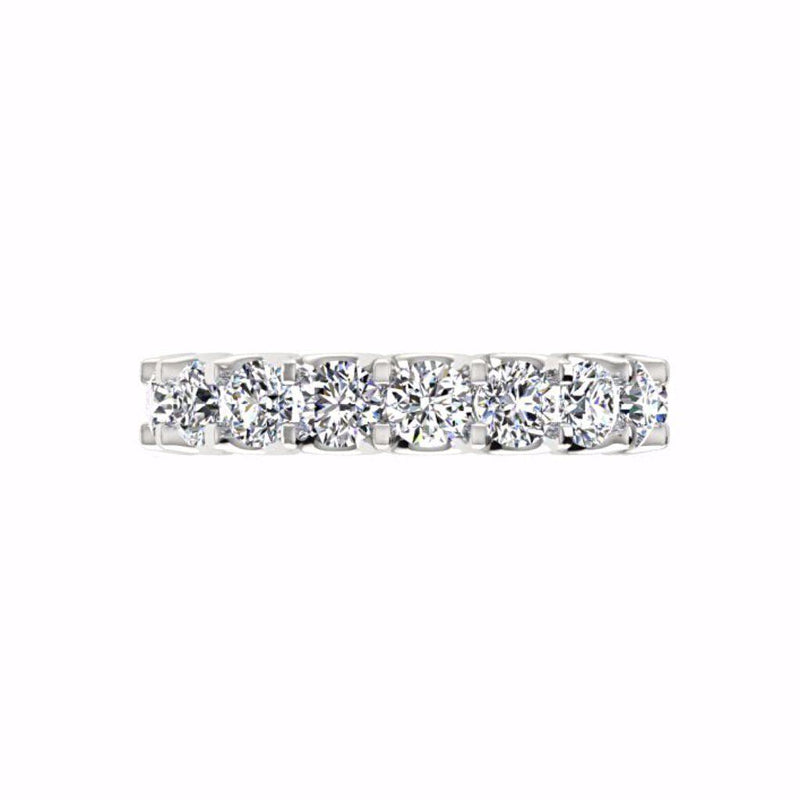 Round Diamond Eternity Band Ring, 3.40 ct.tw 18K Gold - Thenetjeweler