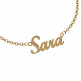 Personalized Name Necklace Sara 14K Gold - Thenetjeweler