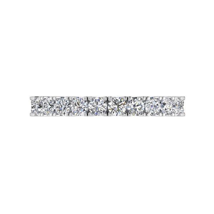 Diamond Semi Eternity Ring Band 18K Gold (1.06 ct. tw) - Thenetjeweler