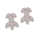 Snowflake Diamond Earrings 18K Gold - Thenetjeweler