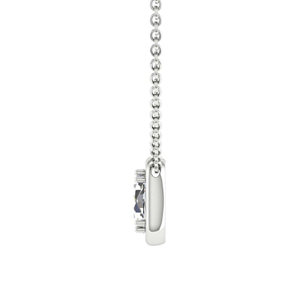 Rose Cut Diamond Pendant 18K Gold (2 ct. tw.) - Thenetjeweler