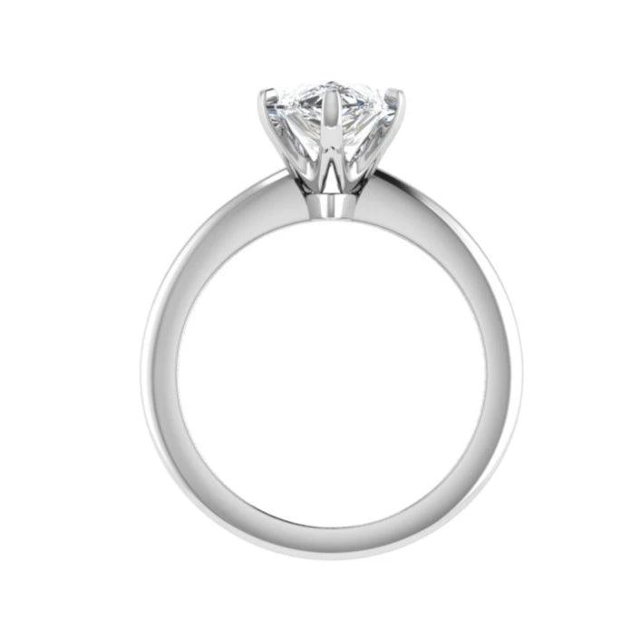 Pear Diamond Engagement Ring 18K White Gold - Thenetjeweler