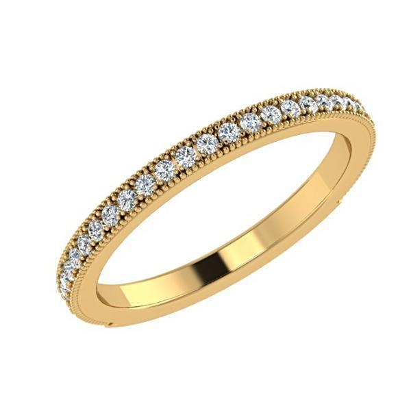 Diamond Semi Eternity Ring 18K Gold 0.26 ct. tw - Thenetjeweler