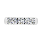 Round Five Stone Diamond Engagement Ring 18K Gold - Thenetjeweler
