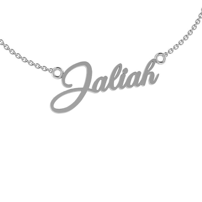 Personalized Name Necklace 'Jaliah' Gold - Thenetjeweler