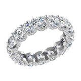 Round Diamond Eternity Ring 18K Gold 4.0 CARAT - Thenetjeweler