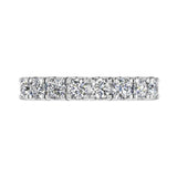 8 Diamond Semi Eternity Ring 18K Gold (0.80 ct.tw) - Thenetjeweler