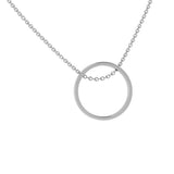 Open Circle Pendant Necklace 14K Gold - Thenetjeweler