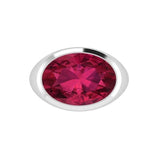 Ruby Gemstone Oval Ring 14K Gold - Thenetjeweler