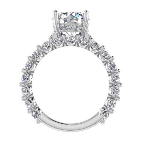 Diamond Engagement Ring and Semi Eternity Set - Thenetjeweler