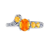 Birthstone Engagement Ring 18K Gold 0.30ct.wt Diamonds - Thenetjeweler