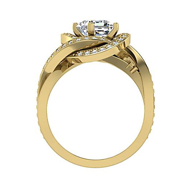 Radiant Diamond Ring White Gold - Thenetjeweler