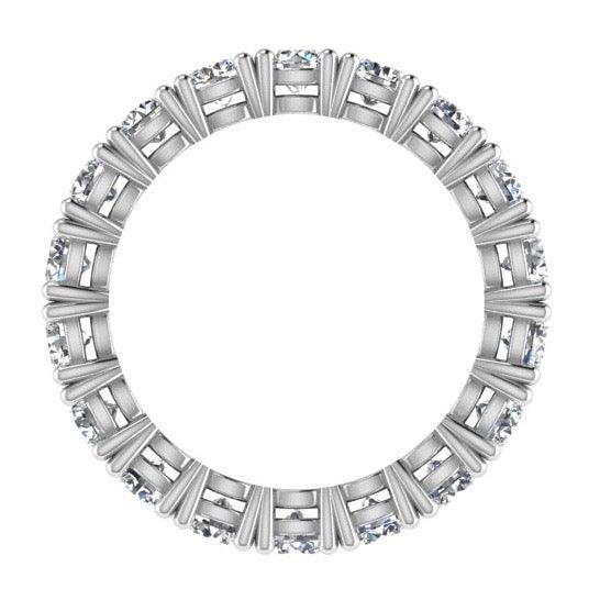 Round Diamond Eternity Ring Band 18K Gold (2.20 ct. tw) - Thenetjeweler