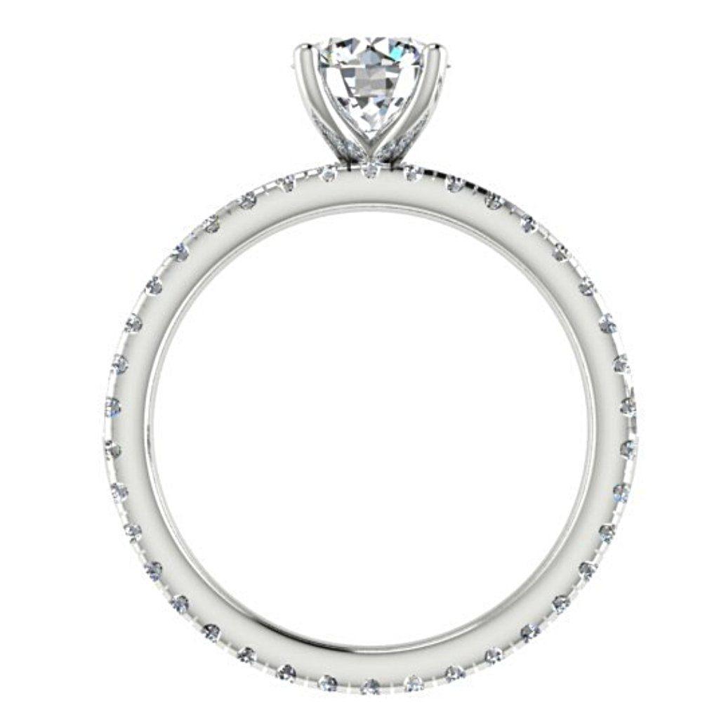 Diamond Eternity Ring Band 18K White Gold 0.57 carat tw - Thenetjeweler