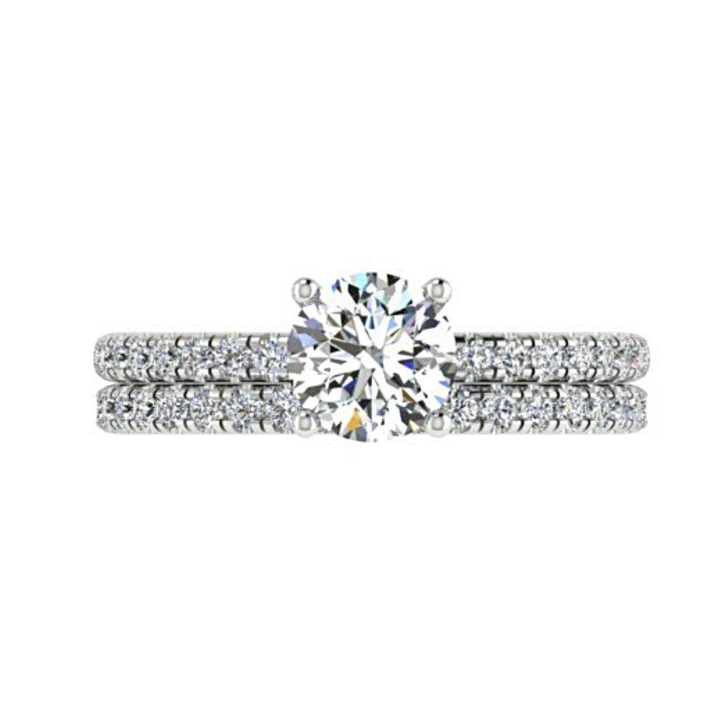 Diamond Eternity Ring Band 18K White Gold 0.57 carat tw - Thenetjeweler
