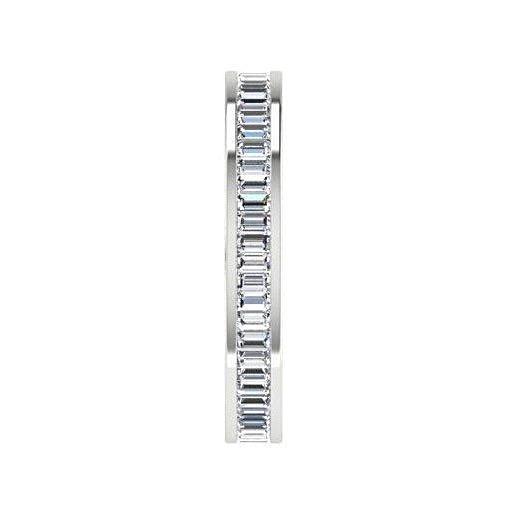 Baguette Diamond Eternity Ring 18K White Gold (1.20 ct. tw.) - Thenetjeweler