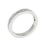 Baguette Diamond Semi Eternity Ring 18K Gold (0.60 ct. tw.) - Thenetjeweler