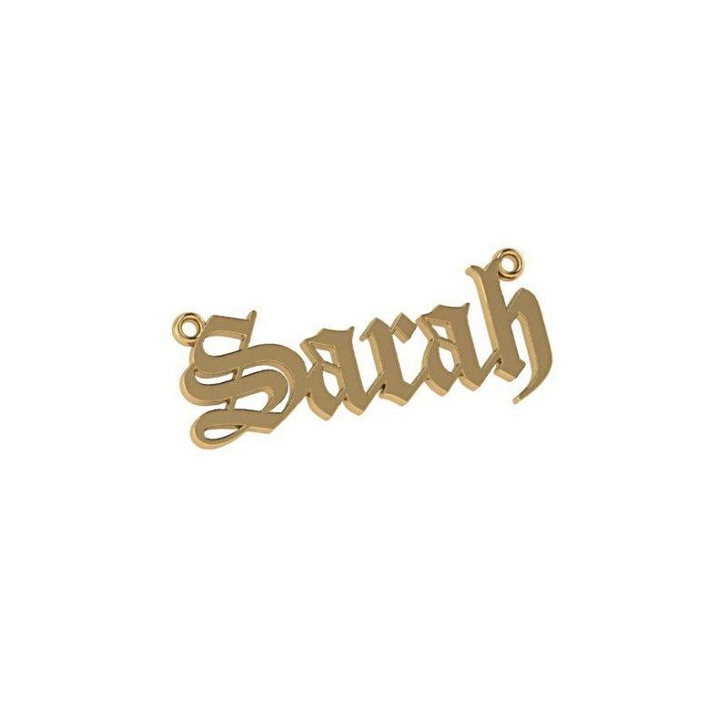 Personalized Name Necklace Sarah 14K Yellow Gold - Thenetjeweler