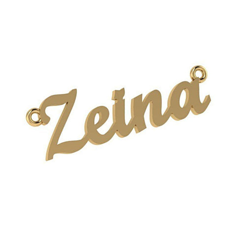 Name Necklace 14K gold ZEINA - Thenetjeweler