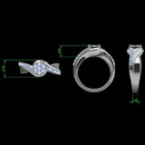 Diamond Twist Cluster Ring - Thenetjeweler