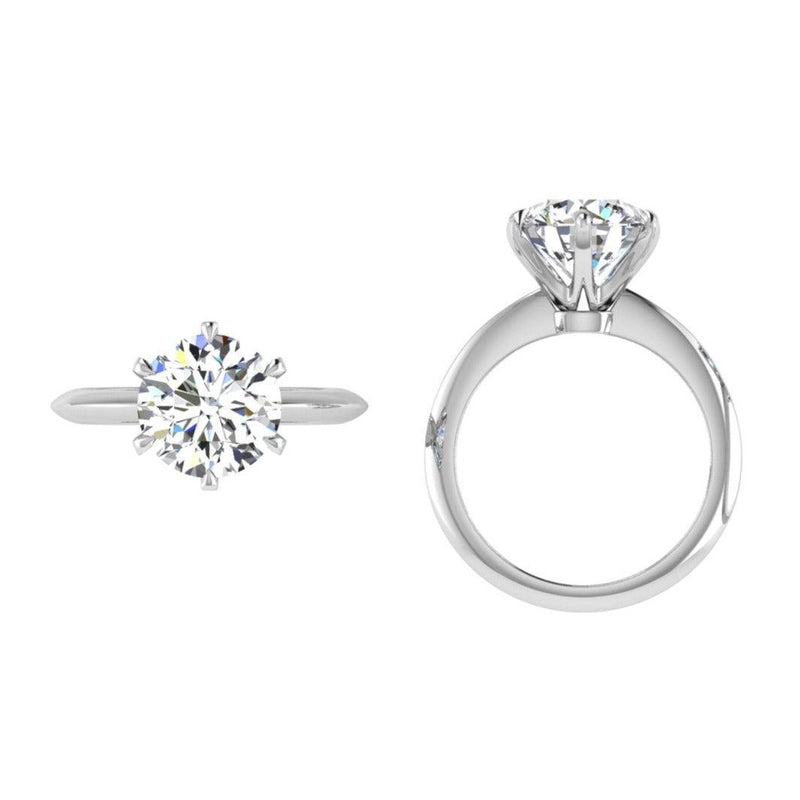 Solitaire Engagement Ring Platinum - Thenetjeweler