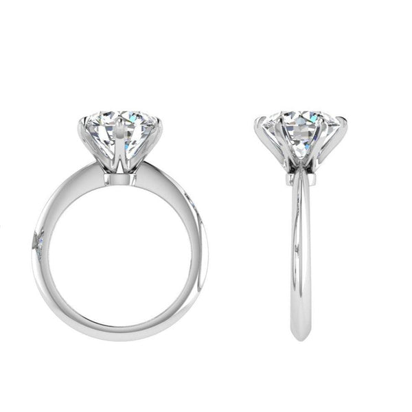 Solitaire Engagement Ring Platinum - Thenetjeweler