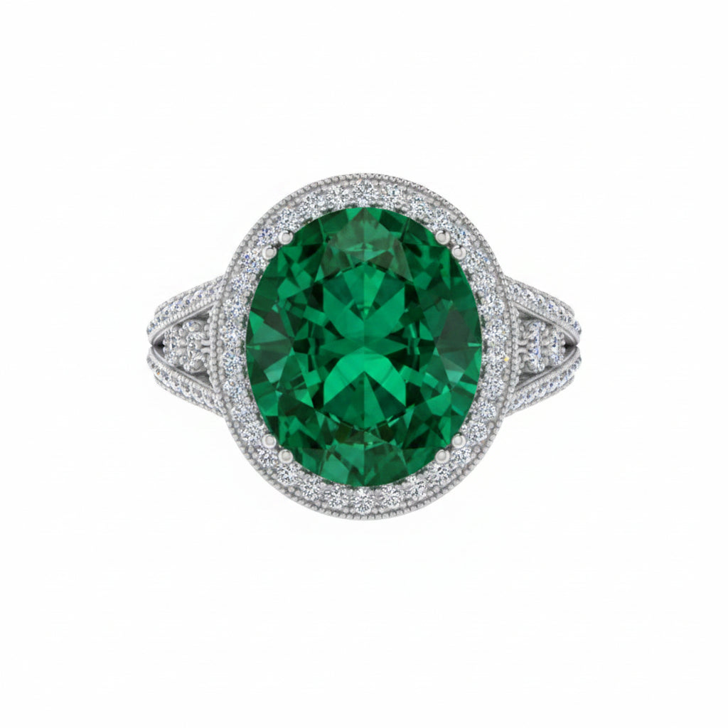 Diamond Vintage Halo Engagement Ring - Thenetjeweler