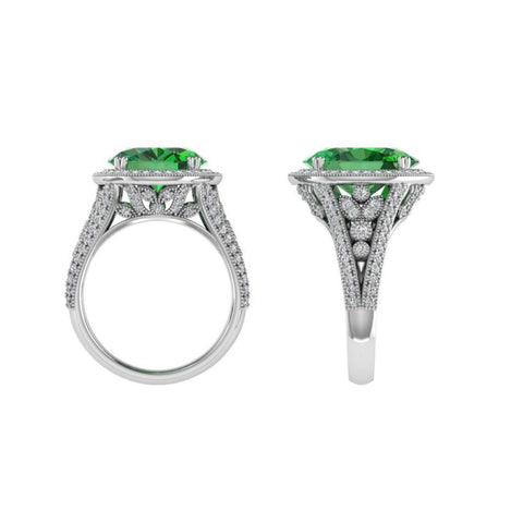 Diamond Vintage Halo Engagement Ring - Thenetjeweler