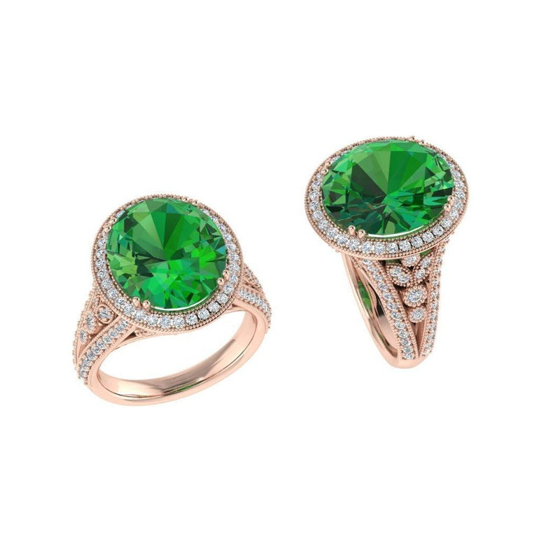 Diamond Vintage Halo Engagement Ring - Thenetjeweler