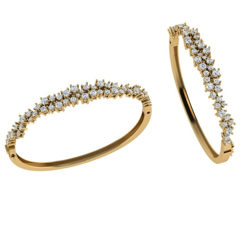 Cluster Diamond Bracelet 3.30 ct - Thenetjeweler