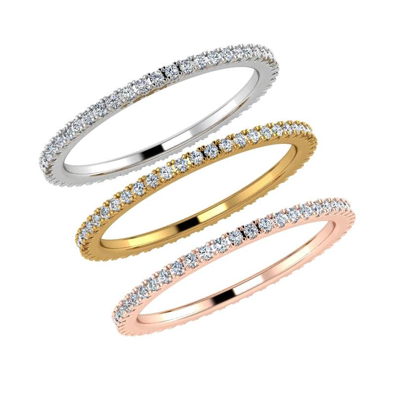Diamond Eternity Stacking Rings | TheNetJeweler