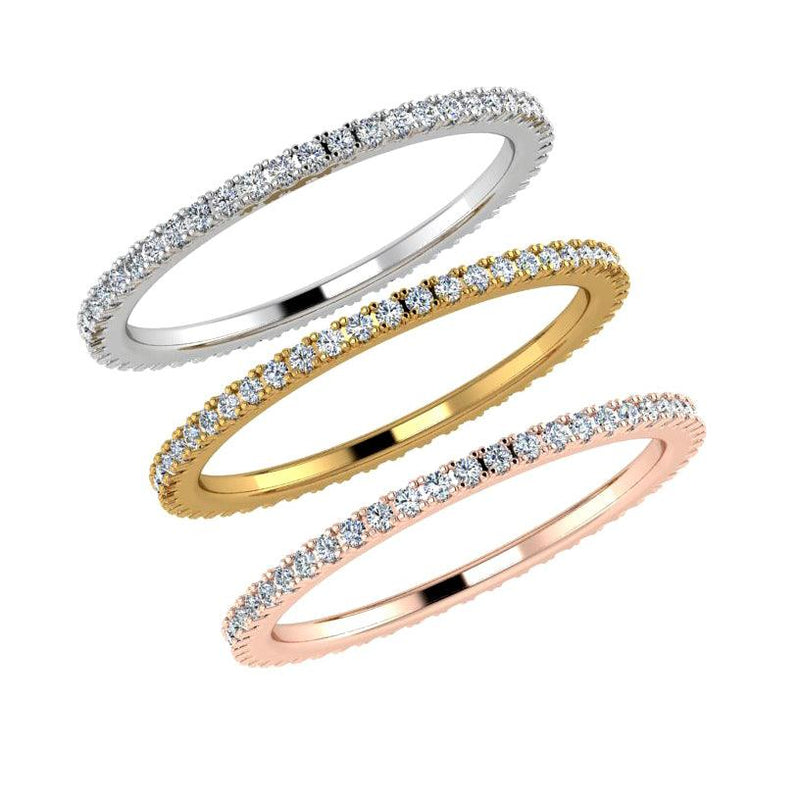 Diamond Eternity Stacking Rings - Thenetjeweler