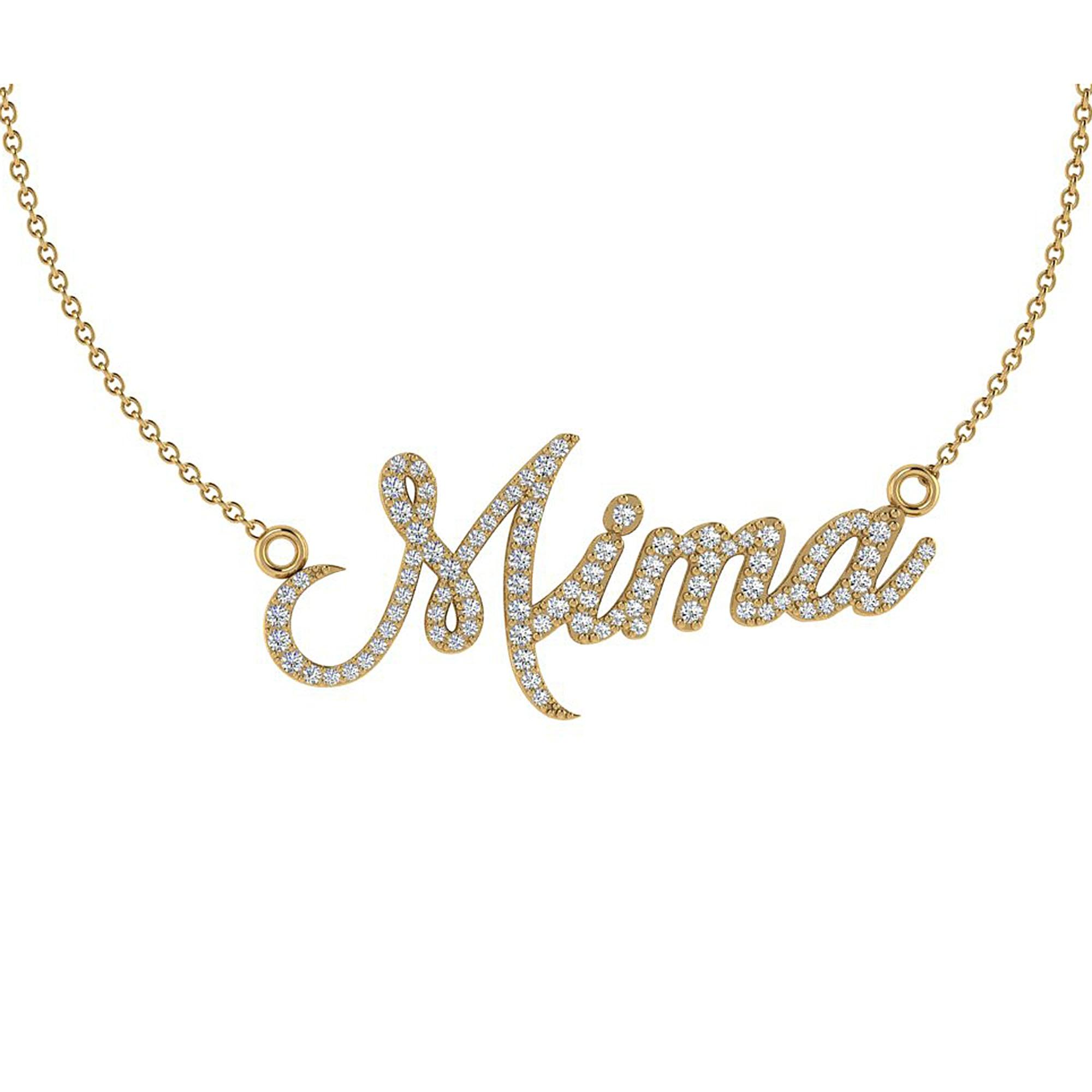 Personalised Diamond Name Necklace - Thenetjeweler