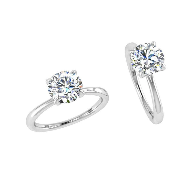 Classic Round Engagement Ring - Thenetjeweler