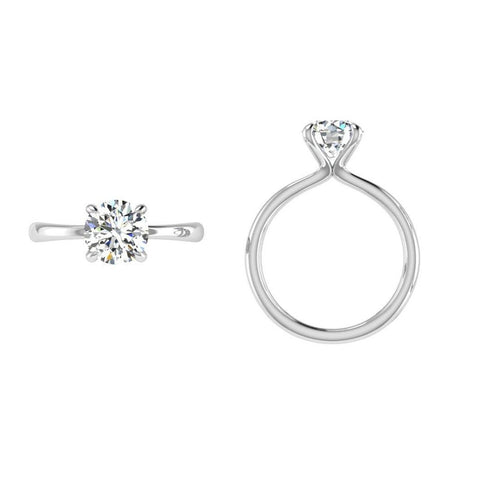Classic Round Engagement Ring - Thenetjeweler