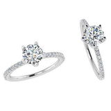 Diamond 5 Prong Engagement Ring - Thenetjeweler