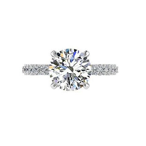 Diamond Basket 1 carat Engagement Ring - Thenetjeweler
