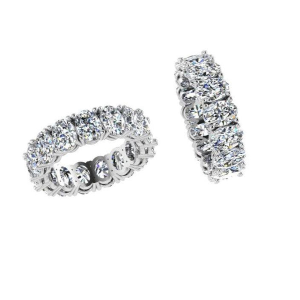 Oval Diamond Full Eternity Ring - Thenetjeweler