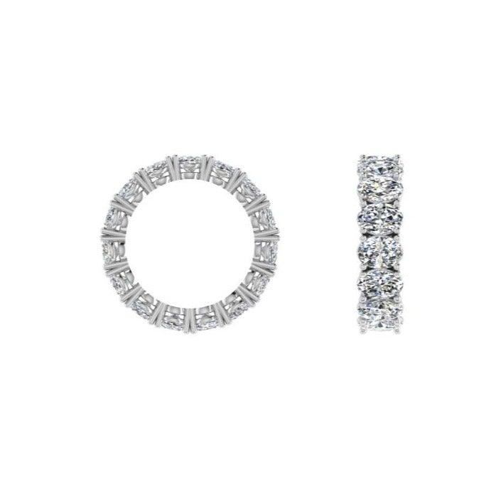 Oval Diamond Full Eternity Ring Setting - Thenetjeweler
