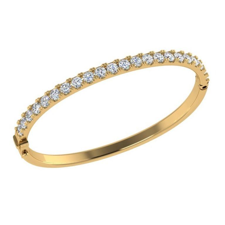 3 carat Diamond Bangle Bracelet - Thenetjeweler