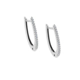 14K Gold Diamond Hoop Earrings 0.30ct - Thenetjeweler
