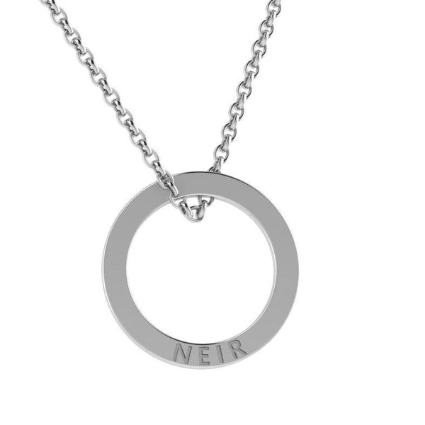 Engravable Circle Necklace - Thenetjeweler
