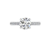Diamond Cathedral Ring Platinum - Thenetjeweler