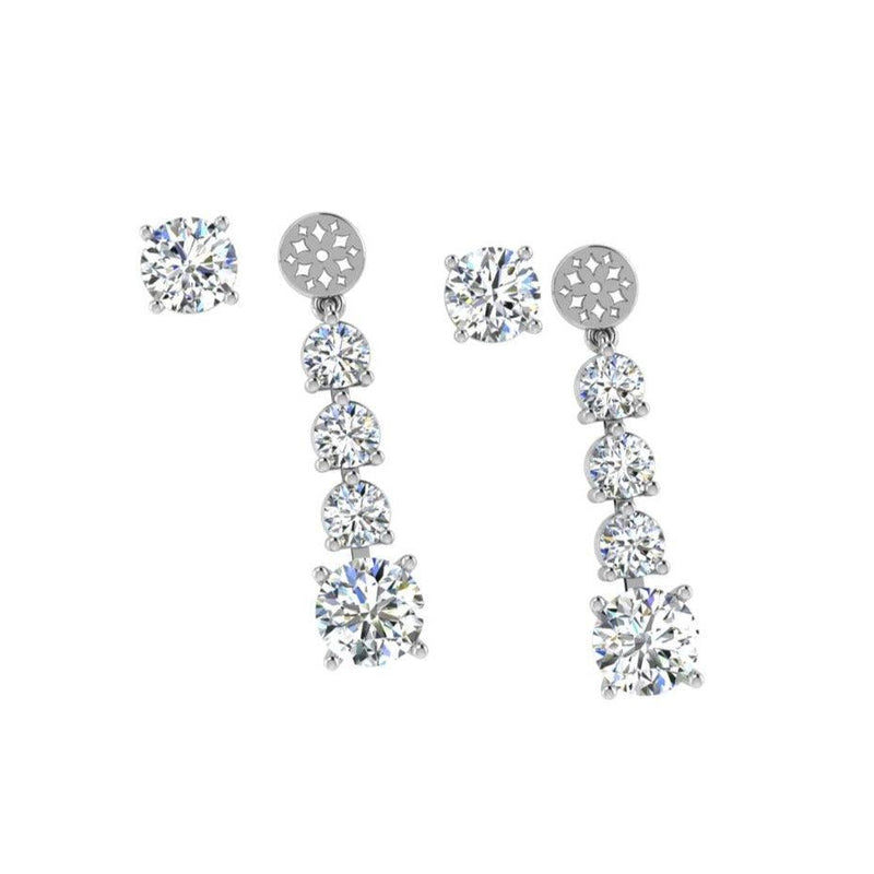 Diamond Drop Earring Jackets - Thenetjeweler