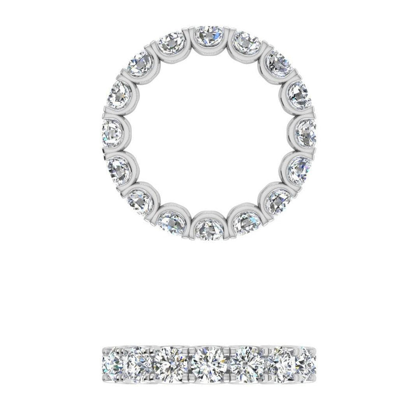 Round cut Diamond Eternity Band - Thenetjeweler