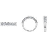 1 Carat Diamond Half Eternity Ring - Thenetjeweler